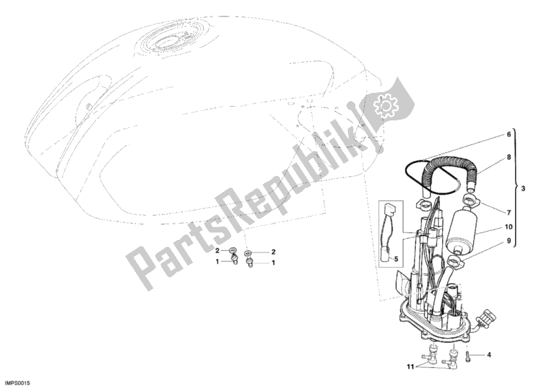 Wszystkie części do Pompa Paliwowa Ducati Monster S4 RS USA 1000 2006